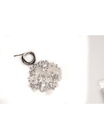 Glorex Nonbook - Perlen-Set weiß-silberfarben