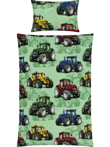 REDBEST Renforcé Kinder-Bettwäsche in grün