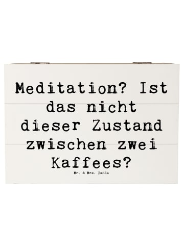 Mr. & Mrs. Panda Aufbewahrungsbox Spruch Innere Ruhe Kaffee mit ... in Weiß