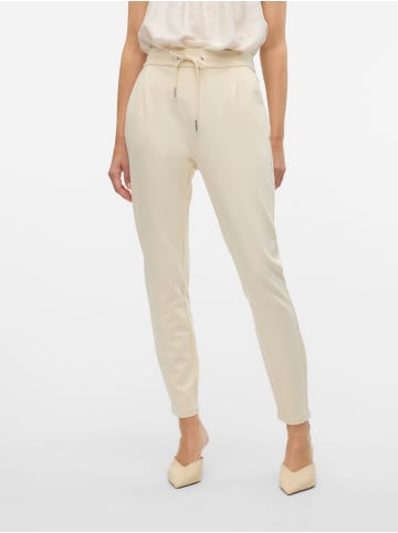 Vero Moda Lockere Stoffhose Stretch Pants mit Kordelzug VMEVA in Creme