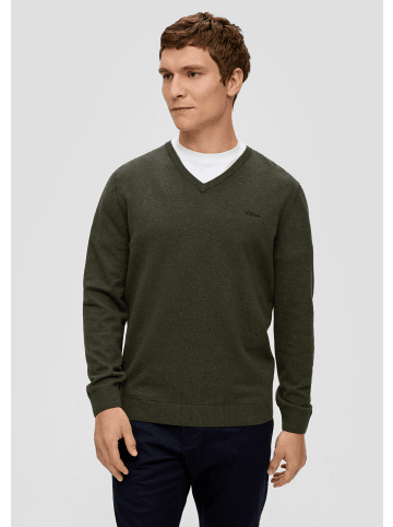 s.Oliver Strickpullover langarm in Olive