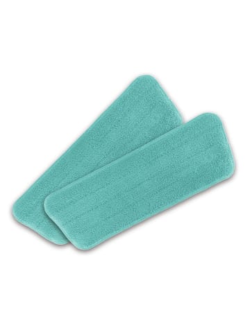 Clean Maxx Ersatz-Wischtuch 2er-Set türkis Spray-Mopp 600ml Blau
