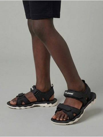Hummel Klettverschluss Sandal Sport Kinder in BLACK