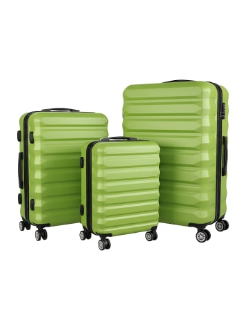 relaxdays 3-tlg. Kofferset in Hellgrün