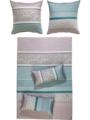 REDBEST Satin Bettwäsche in blau