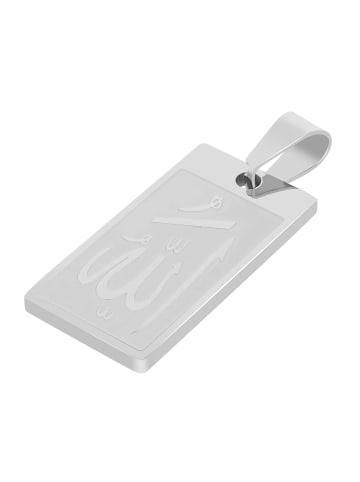 Adeliás Unisex Anhänger aus Edelstahl in silber