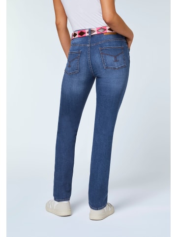 Polo Sylt Jeans mit dezenter Waschung und Stretch in Blau