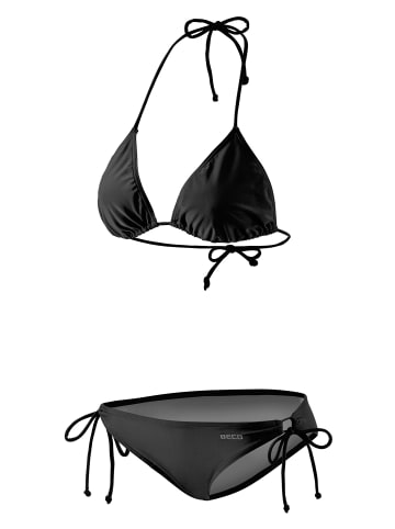 BECO the world of aquasports Bikini BECO-Basic Side Tie Triangle Bikini in schwarz
