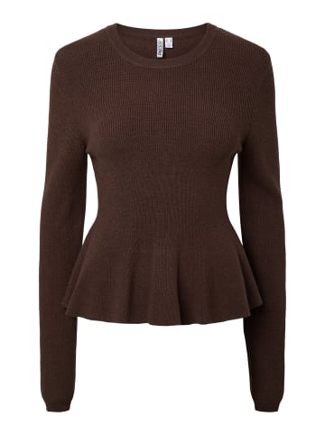 Pieces Strickpullover in Hot Fudge