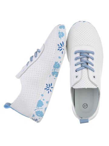 Ital-Design Freizeitschuh in Weiß und Blau