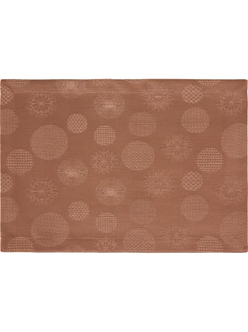 Erwin Müller Jacquard, Baumwollmischung Tischset 2er-Pack Calvia in kupfer