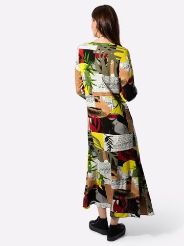 WITT WEIDEN Druck-Kleid in schwarz-camel-bedruckt