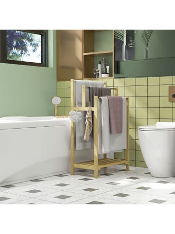 HOMCOM Turmregal-50,5L x 31B x 90H cm-Naturholz