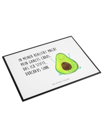 Mr. & Mrs. Panda Schreibunterlage Avocado Glücklich mit Spruch in Weiß
