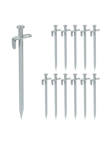 relaxdays 24x Felsbodenhering in Silber