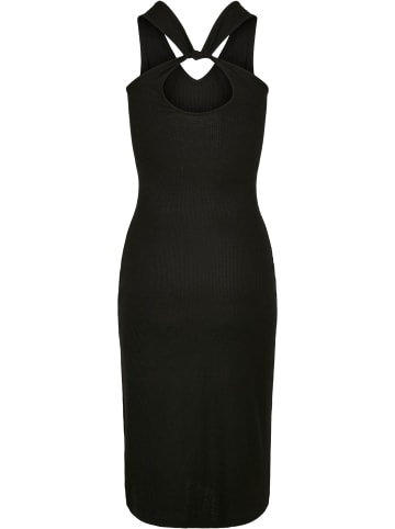 Urban Classics Urban Classics Damen Ladies Midi Sleeveless Rib Dress in black
