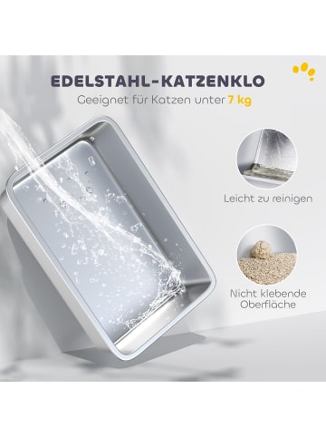 Pawhut Katzentoilette 60,4L x 40,4B x 41,8H cm