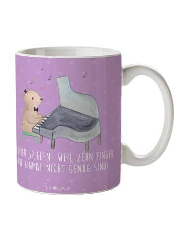 Mr. & Mrs. Panda Becher Klavier Magie mit Spruch in Lavendeltraum