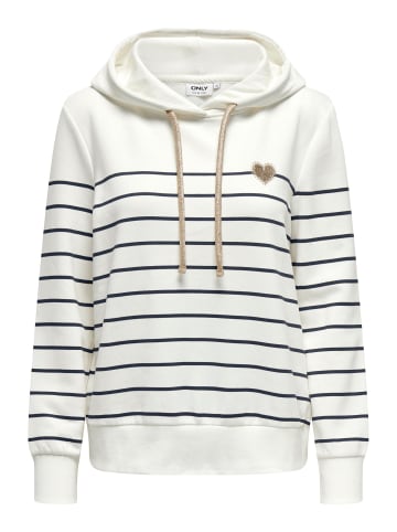 ONLY Kapuzenpullover in Cloud Dancer 1