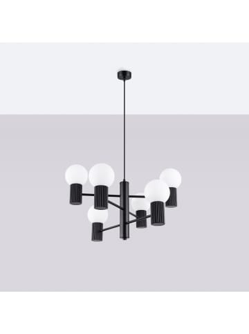 Nice Lamps Kronleuchter ORBITAL 6 black H 230 cm