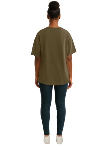 Reichstadt Reichstadt Regular Fit T-Shirt Damen Shoulder Drop 25RSW071 Khaki S