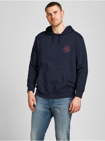 Jack & Jones Plus Size Hoodie Kapuzen Übergrößen Sweatshirt JJESHARK in Navy