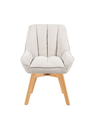 DUBI Möbel 2er-Set: Drehstuhl Mika-Oskar in Creme - (B)60 x (H)88 x  (T)68 cm