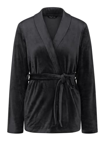 Triumph Morgenmantel Sensual Velour Robe Top in Black