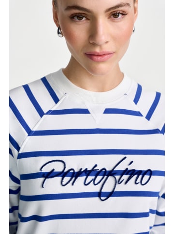 Rich & Royal Sweatshirt in ecru marine
