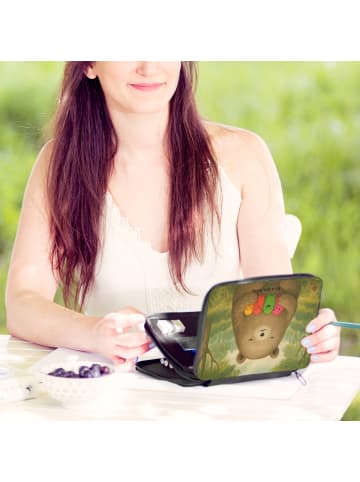 Mr. & Mrs. Panda Menschrmäppchen Bär Gefühl Design ohne Spruch in Weiß