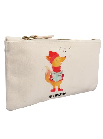 Mr. & Mrs. Panda Schminktasche Fuchs Sänger ohne Spruch in Weiß