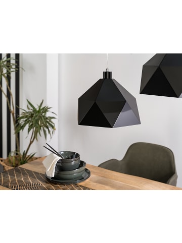 home24 Pendelleuchte Armour in Schwarz