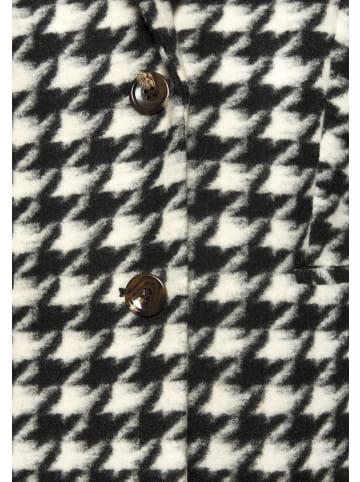 LASCANA Kurzmantel in schwarz-creme gemustert