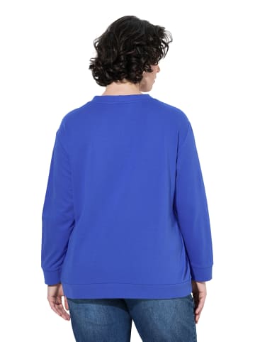 Ulla Popken Sweatshirt in pfauenblau