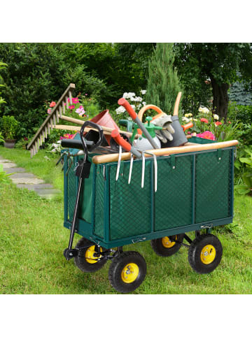 relaxdays Gartenwagen in Grün