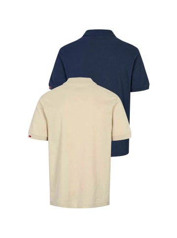 Kappa Poloshirt KMLogo Maltaxita 2-Pack in 2Blue Marine/Beige Fog