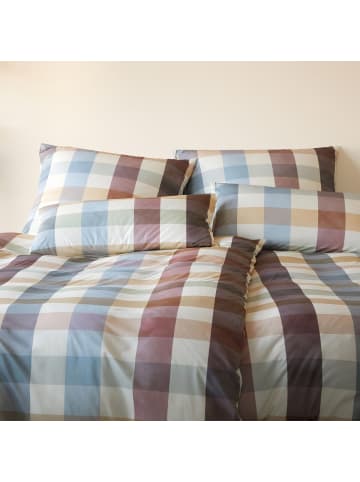 Elegante Bettwäsche Kuschel Karo in grün rot