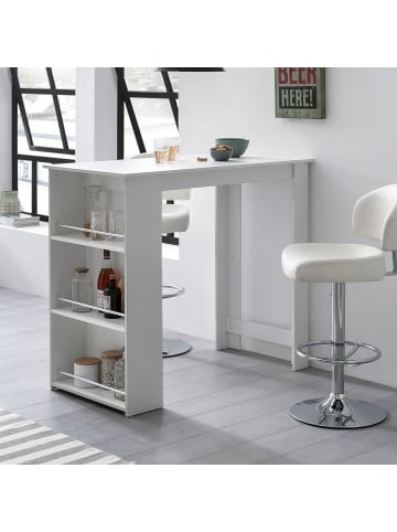 FineBuy Bartisch in Weiß / Spanplatte / 60x120x107