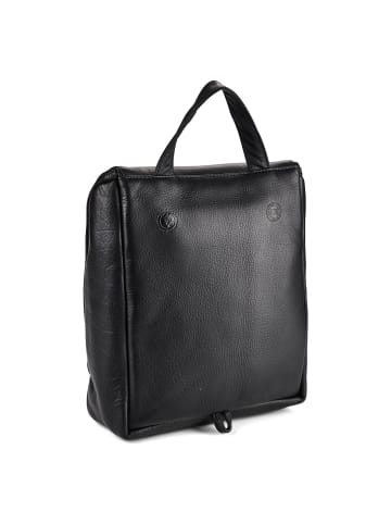 Greenburry Vintage Kulturbeutel Leder 25 cm schwarz
