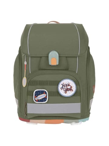 Lässig School Set Boxy Unique - Schulranzen Set 7tlg. (Gradient Green/Blue) in Olive