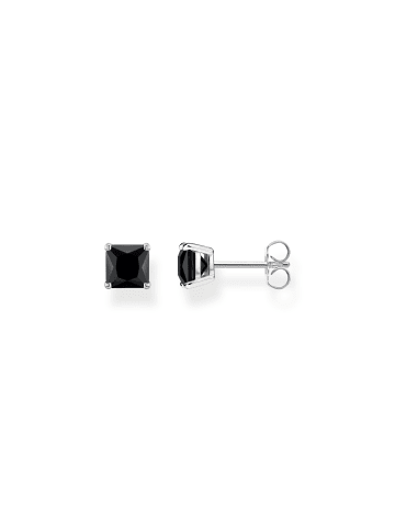 Thomas Sabo Ohrstecker in silber, schwarz