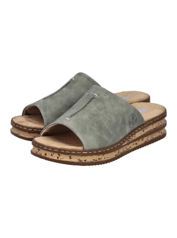 rieker Pantoletten Comfort in Grün