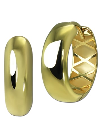 GoldDream Gold, 333er Gelbgold Damen Creolen Glanz Ohrring ca. 16mm