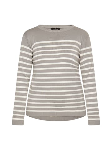 usha BLACK LABEL Strick Pullover in Grau Wollweiss