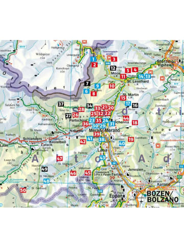 Bergverlag Rother Rund um Meran | Passeier Tal - Texelgruppe - Ultental. 50 Touren. Mit GPS-Daten