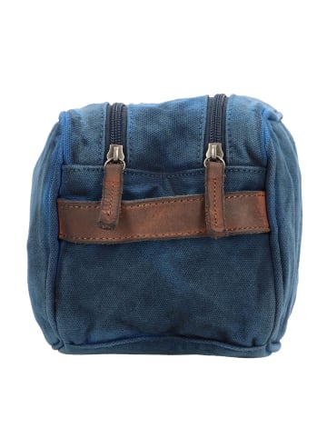 Greenburry Vintage Aviator Kulturbeutel 26 cm blue