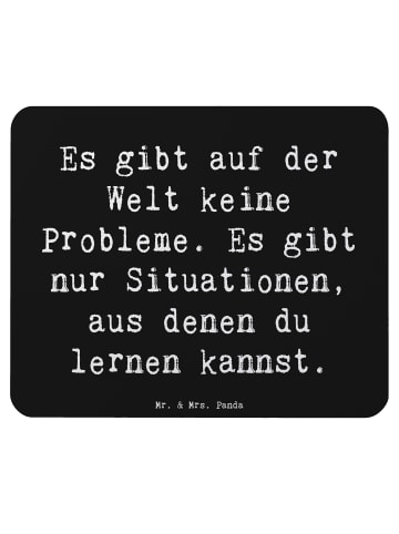 Mr. & Mrs. Panda Mauspad Spruch Erleuchtung finden mit Spruch in Schwarz