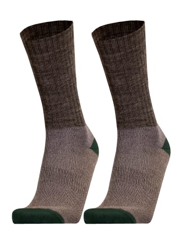 UphillSport Socken 'POSIO' 2er Pack in Mid Grey, green