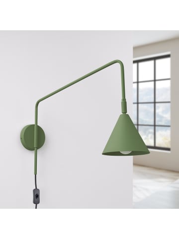 Nice Lamps Wandlampe ZYLO 1 olive H 30 cm