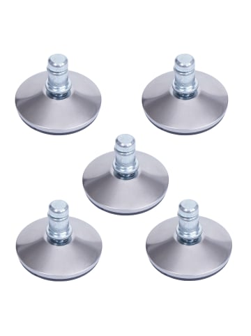 MCW 5er-Set Bodengleite K73, Silber